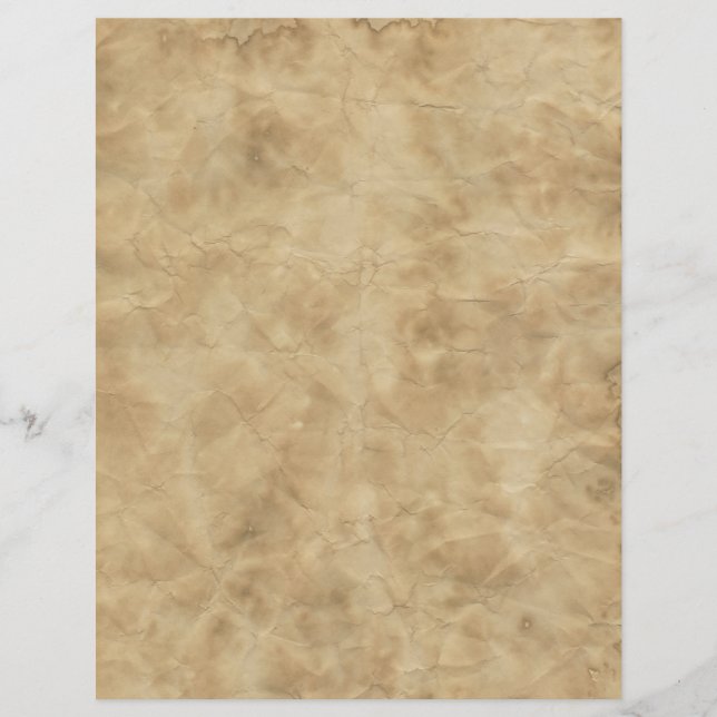 Vintag Burnt Grunge Crumpled Scrapbook Paper (Vorderseite)