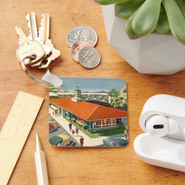 Vintag Business, 50er Family Restaurant Diner Schlüsselanhänger (Schreibtisch)