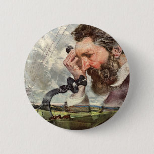 Vintag Business, Alexander Graham Bell Telefone Button