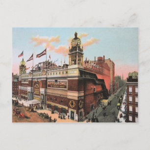 Vintag c. 1910 The Hippodrome, New York City Postkarte