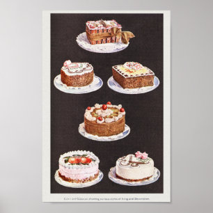 VINTAG CAKES POSTER DESIGN