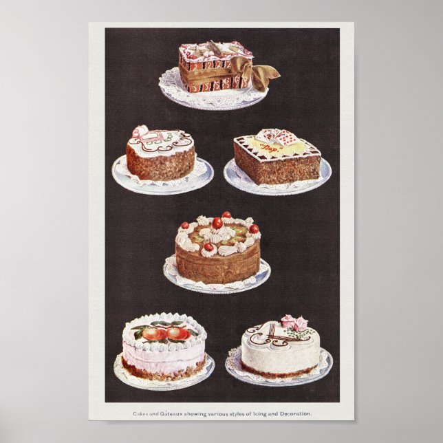 VINTAG CAKES POSTER DESIGN (Vorne)