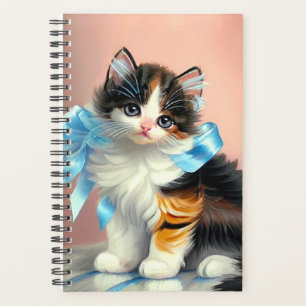 Vintag Calico Kitten Illustration Planer