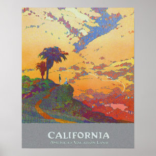 Vintag California United Staaten Travel Poster