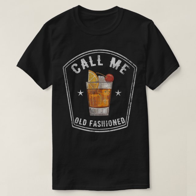 Vintag Call Me Old Funny Print T-Shirt (Design vorne)