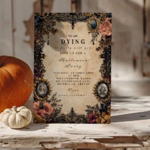 Vintag Cameo Gothic Halloween Einladung