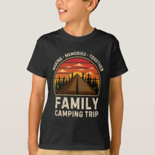 Vintag Camper Camp Family Camping Trip 2025 Match T-Shirt