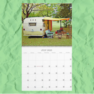 Vintag Campers Happy Camping 2023 Kalender