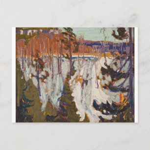 Vintag Canadian Tommy Thomson Snow Bank Postkarte