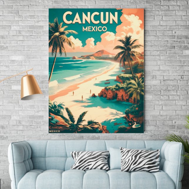 Vintag Cancun , Mexiko - Retro-Reiseplakat Poster (Von Creator hochgeladen)