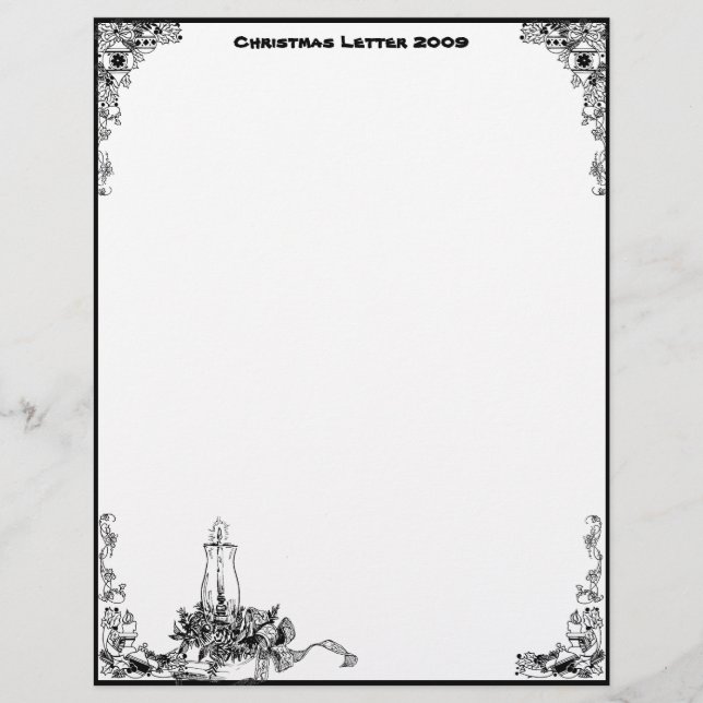 Vintag Candle Christmas 2009 Letterhead (Vorderseite)