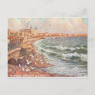 Vintag Cannes Frankreich Postkarte