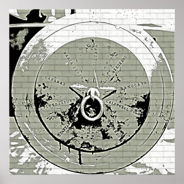 Vintag Cannon Grunge Poster (Vorne)