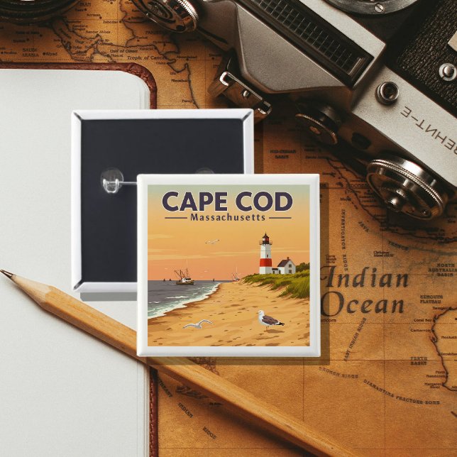 Vintag Cape Cod Massachusetts Button (Von Creator hochgeladen)