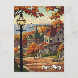 Vintag CapMay New Jersey Travel Postkarte