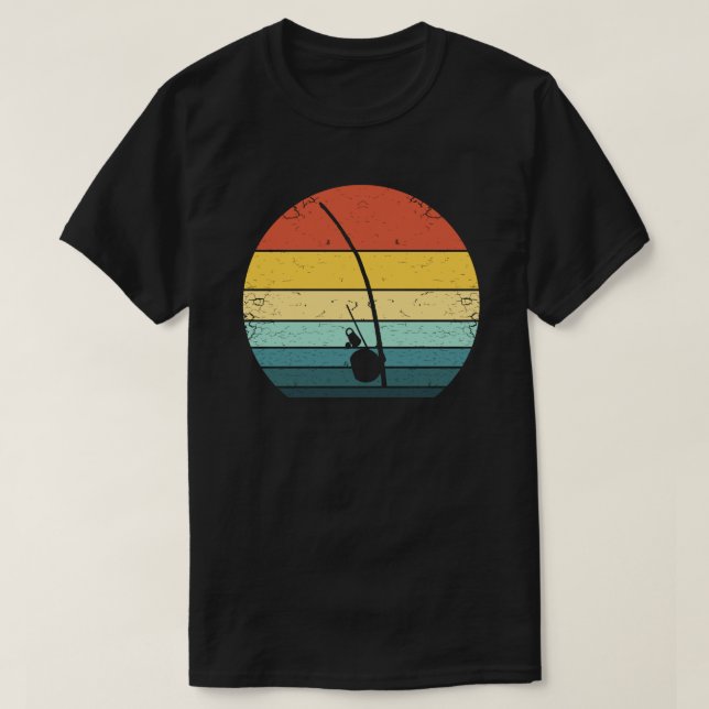 Vintag Capoeira Berimbau Instrument 70er Sunset T-Shirt (Design vorne)