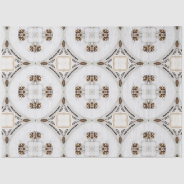 Vintag Cappuccino Kaffee Pastel Weihnachten Nr. 10 Seidenpapier (Vorderseite)