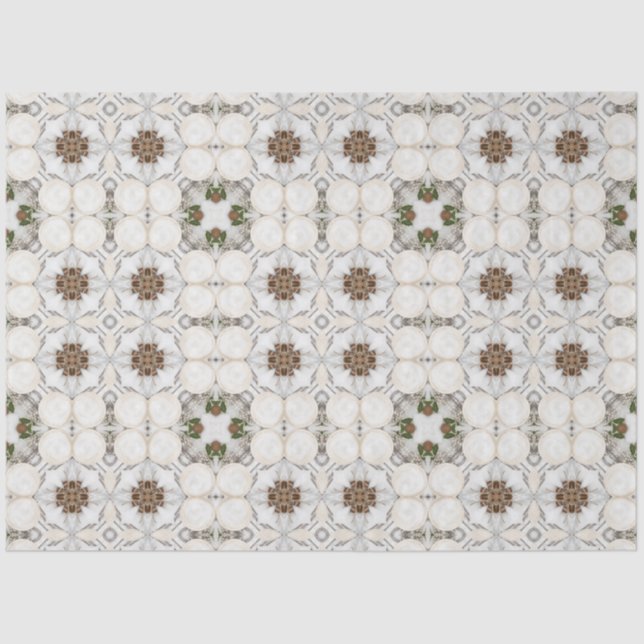 Vintag Cappuccino Kaffee Pastel Weihnachten Nr. 19 Seidenpapier (Vorderseite)