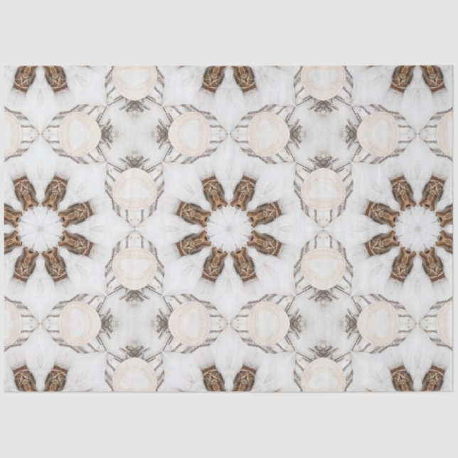 Vintag Cappuccino Kaffee Pastete Weihnachten Nr. 3 Seidenpapier (Vorderseite)