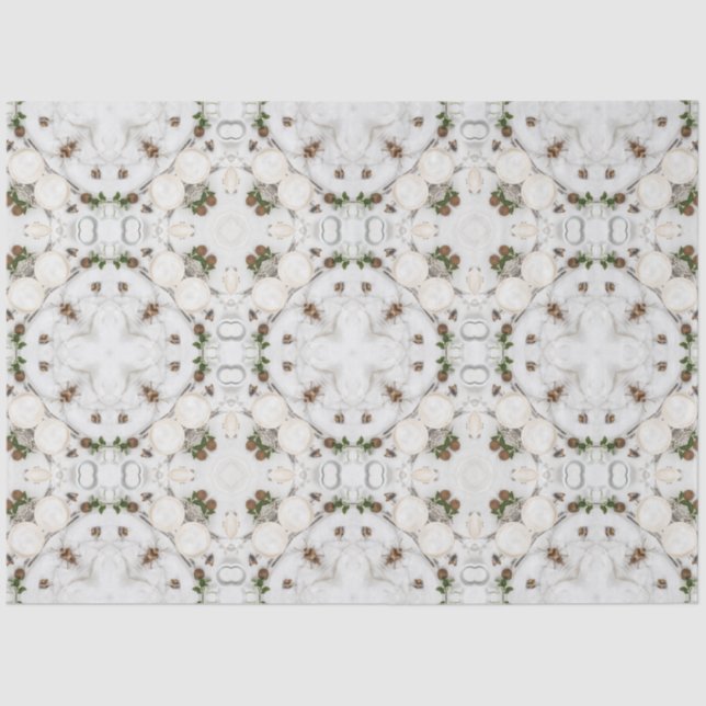 Vintag Cappuccino Kaffee Pastete Weihnachten Nr. 7 Seidenpapier (Vorderseite)