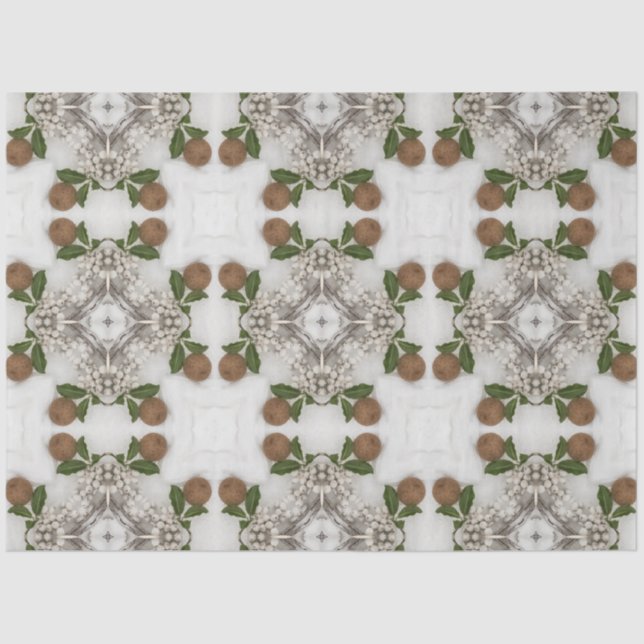 Vintag Cappuccino Kaffee Pastete Weihnachten Nr. 9 Seidenpapier (Vorderseite)