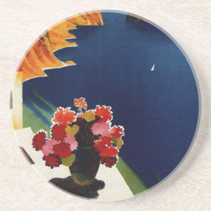 Vintag Capri Italien Reisen Getränkeuntersetzer