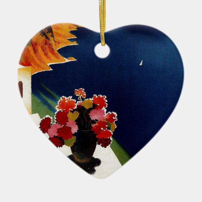 Vintag Capri Italien Reisen Keramikornament (Vorne)