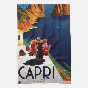 Vintag Capri Italien Reisen Küchentuch