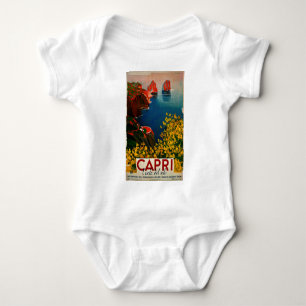 Vintag Capri L'Isola del Sole Italien Baby Strampler