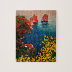 Vintag Capri L'Isola del Sole Italien Puzzle