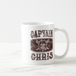 Vintag Captain Chris Personalisiert Pirate Pontoon Kaffeetasse