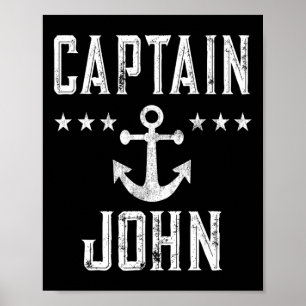 Vintag Captain John - Familienfahrt oder See Boati Poster