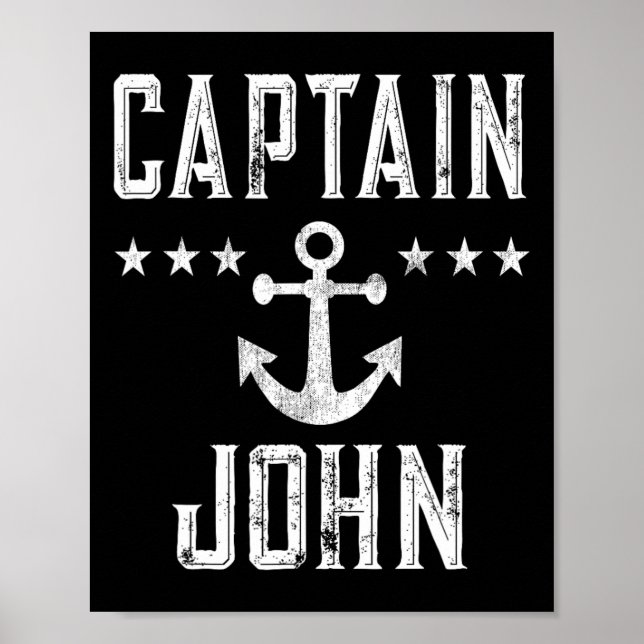 Vintag Captain John - Familienfahrt oder See Boati Poster (Vorne)