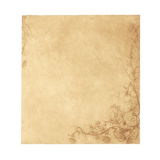 Vintag Caramel Brown Notizblock (Vorderseite)