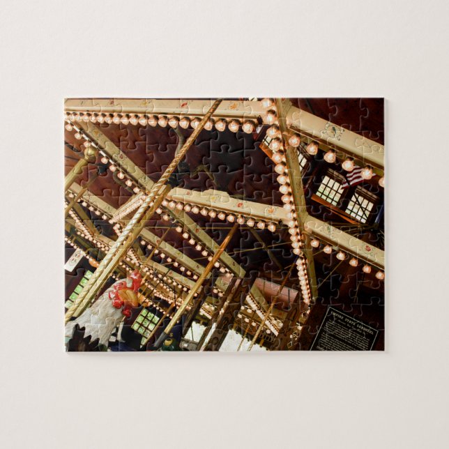 Vintag Carousel Rooster Puzzle (Horizontal)