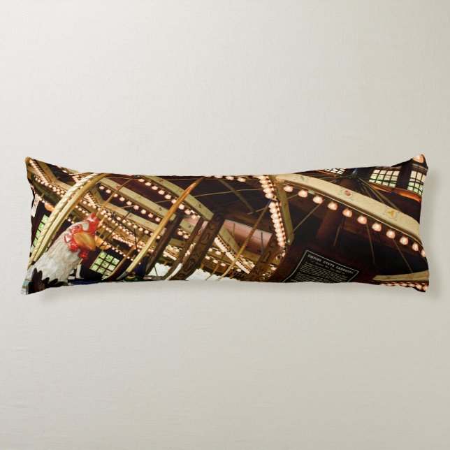 Vintag Carousel Rooster Seitenschläferkissen (Vorderseite)