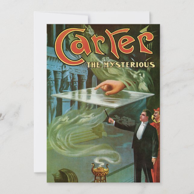 Vintag Carter the Mysterious Magic Poster (Vorderseite)