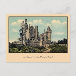 Vintag Casa Loma, Toronto, Kanada Postkarte