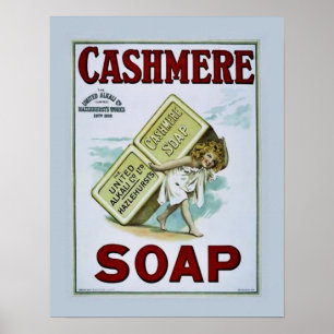 Vintag Cashmere Soap Poster