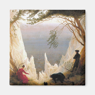 Vintag Caspar Friedrich Chalk Cliffs at Ruegen Magnet