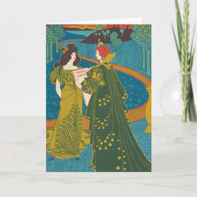 Vintag Cassellmagazin Dezember 1896 Karte (Vorderseite)