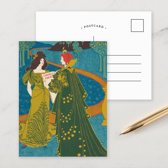 Vintag Cassellmagazin Dezember 1896 Postkarte (Von Creator hochgeladen)