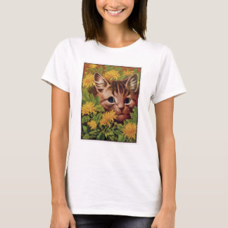 Vintag Cat Show Postcard Louis Wain Illustration T-Shirt
