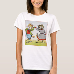 Vintag Cat Show Postcard Louis Wain Illustration T-Shirt