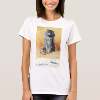 Vintag Cat Show Postcard Louis Wain Illustration T-Shirt