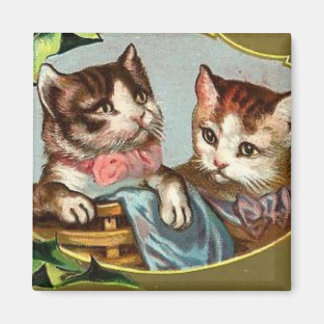 Vintag Cats Weihnachtsmagnet Magnet