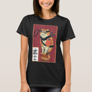 Vintag Catzilla Ancient Japanese Cat Art Anime Ni T-Shirt