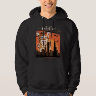 Vintag Catzilla Niedlich Kitten Immer Hunger Katze Hoodie