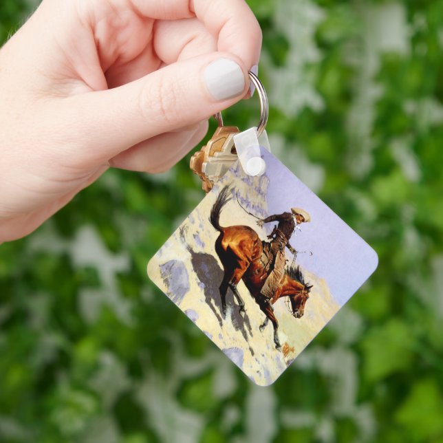 Vintag Cavalry Military, The Cowboy von Remington Schlüsselanhänger (Hand)