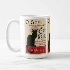 Vintag Ce Soir Le Chat Noir Poster Tasse